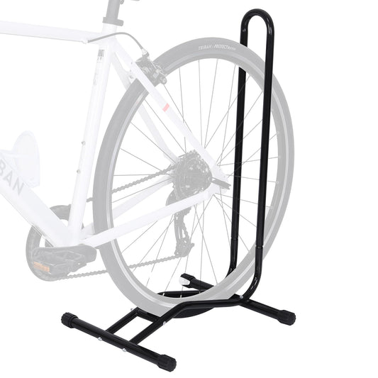 Bike Stand for Garage & Mountain Bikes – Space-Saving Bicycle Storage Solution, Floor Stand for Indoor & Outdoor Use