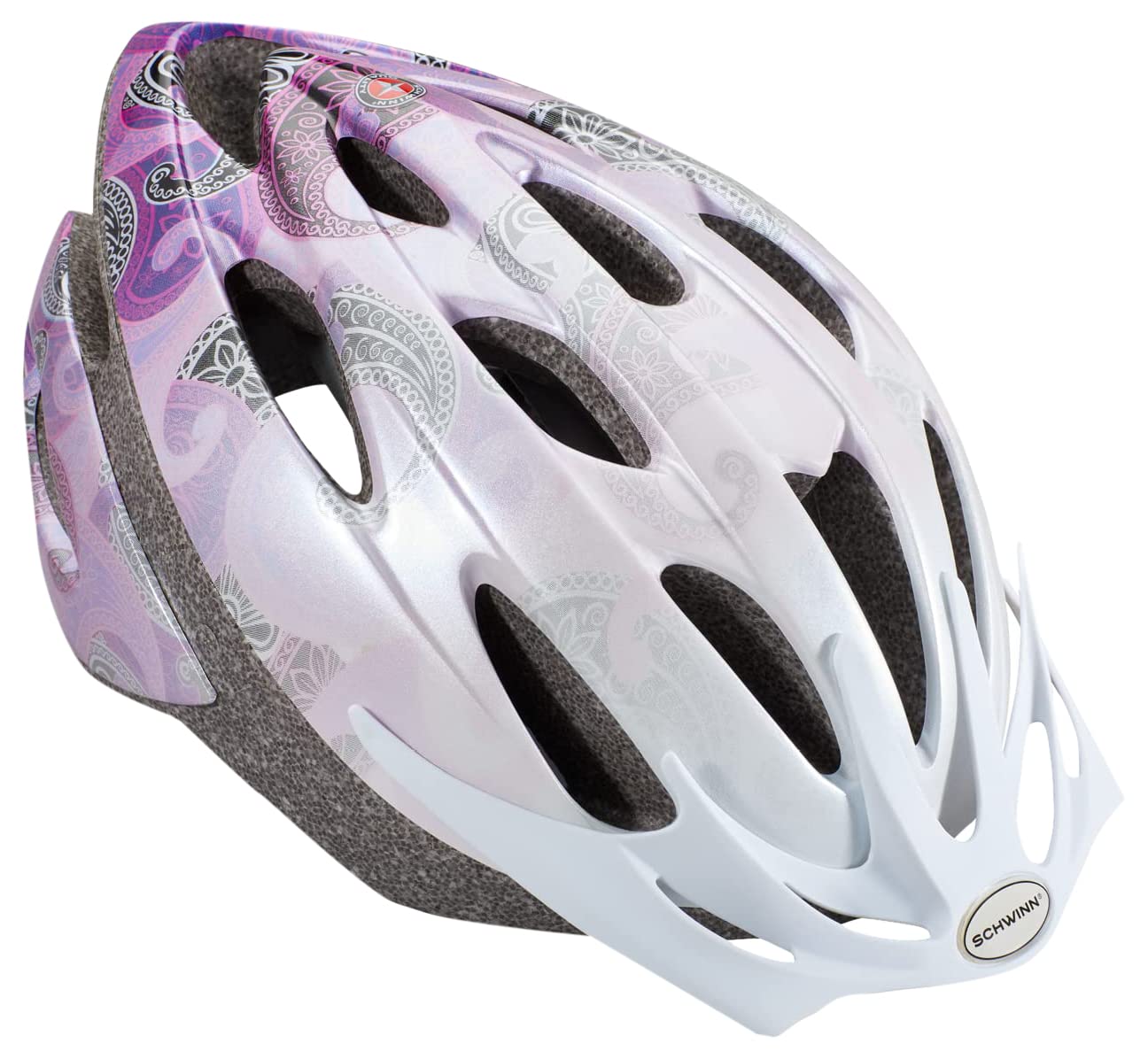 Schwinn Thrasher Bike Helmet for Adult Men Women Age 14+ with Suggested Fit 58-62cm, Multi-Mode Rear LED Light or No Light Option, Lightweight with Adjustable Side and Chin Strap, Bike Accessories