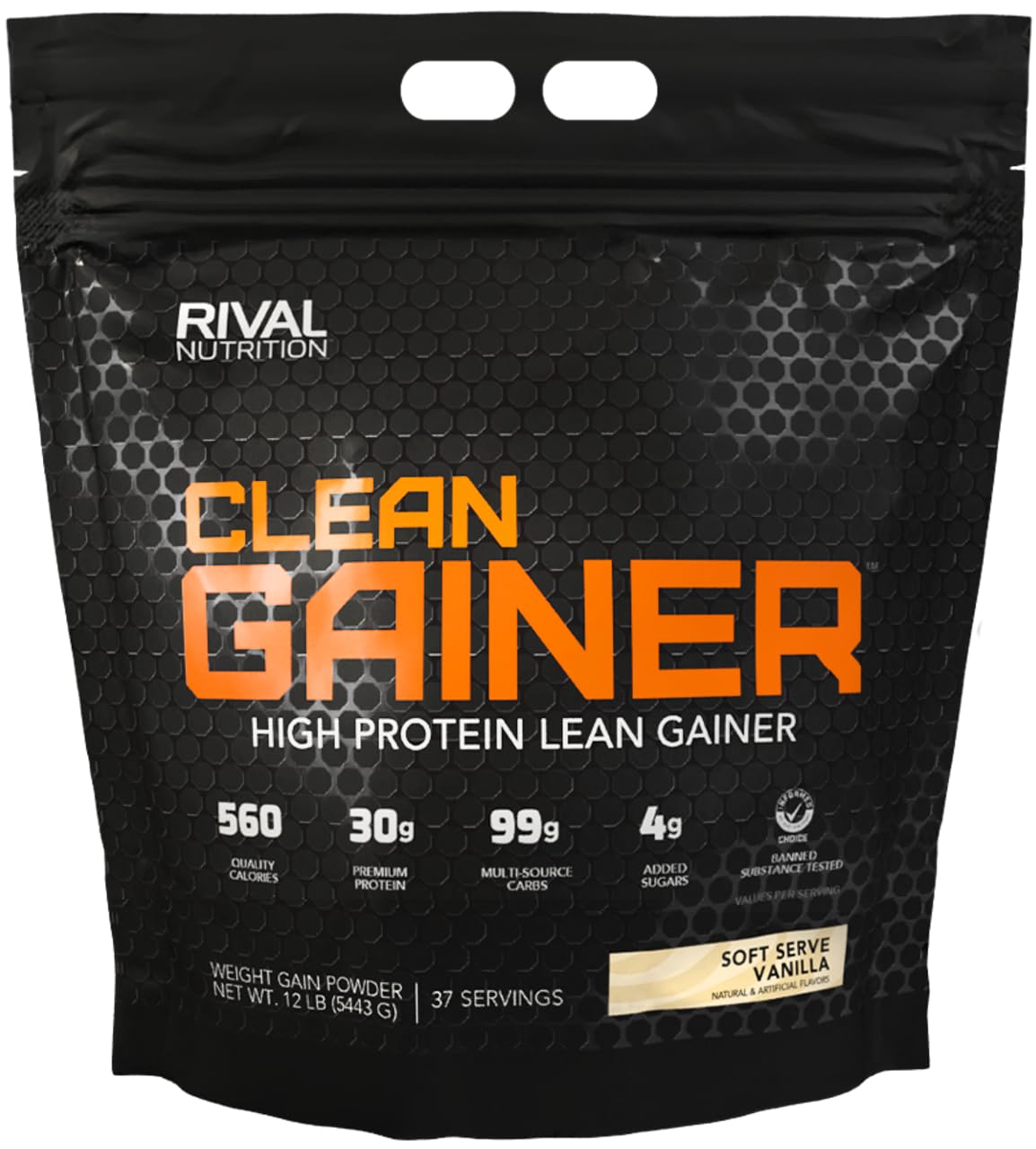 Rival Nutrition Clean Gainer - Soft Serve Vanilla, 10 lbs