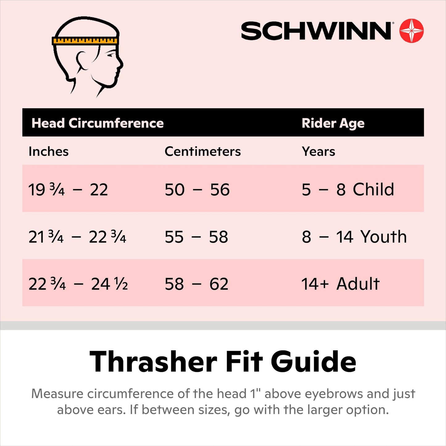 Schwinn Thrasher Bike Helmet for Adult Men Women Age 14+ with Suggested Fit 58-62cm, Multi-Mode Rear LED Light or No Light Option, Lightweight with Adjustable Side and Chin Strap, Bike Accessories