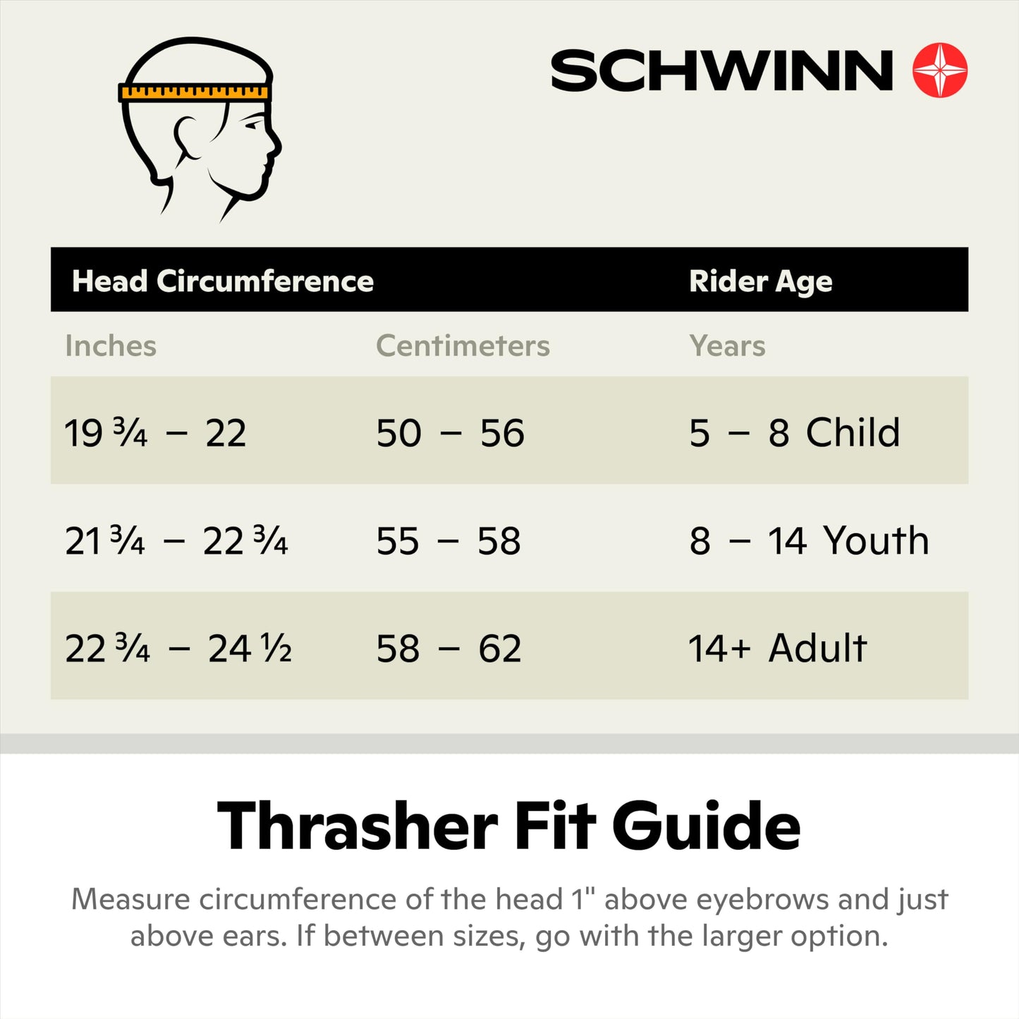 Schwinn Thrasher Bike Helmet for Adult Men Women Age 14+ with Suggested Fit 58-62cm, Multi-Mode Rear LED Light or No Light Option, Lightweight with Adjustable Side and Chin Strap, Bike Accessories