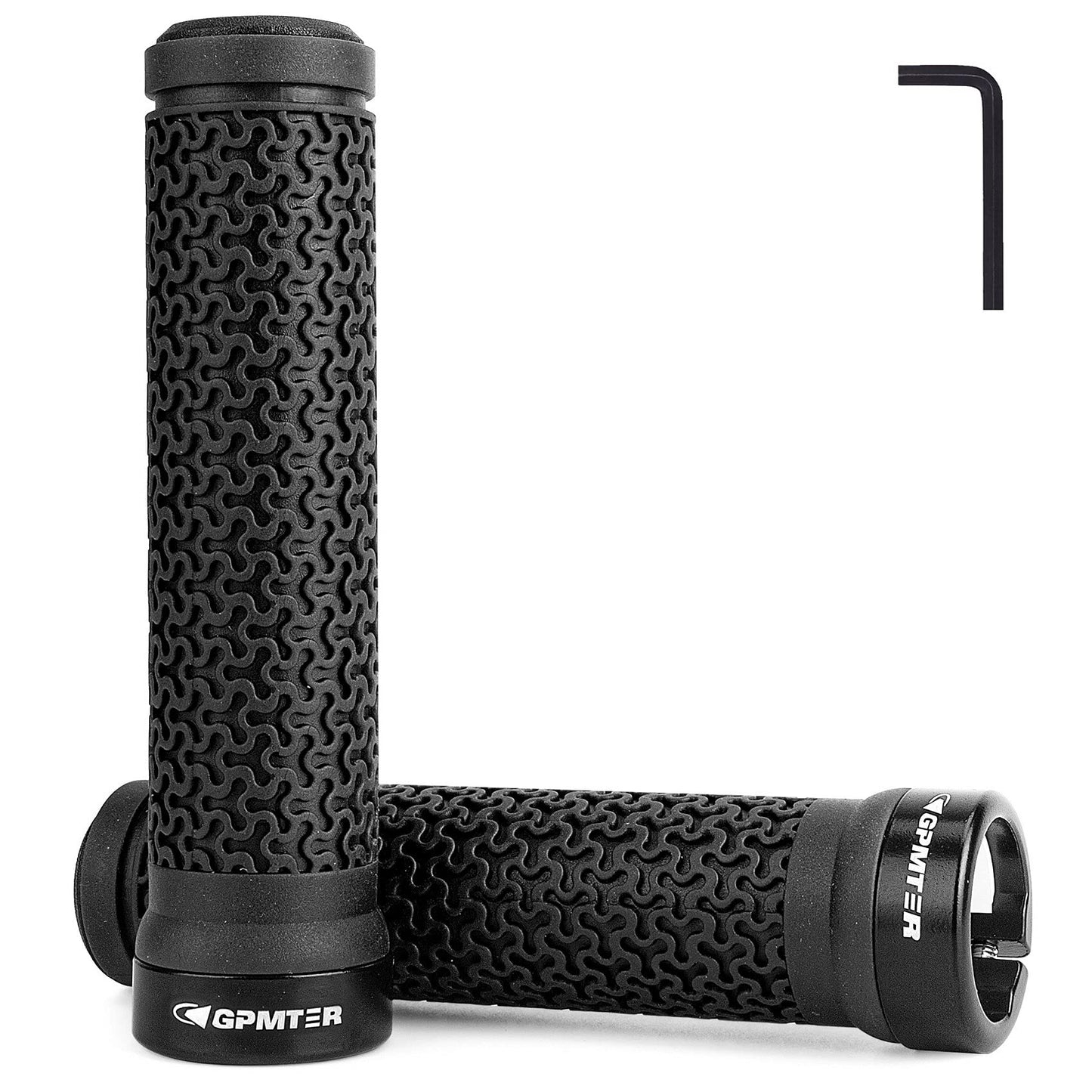 Bike Handlebar Grips, Single Lock on Bicycle Handle Bar, for BMX, Mountain, MTB, Beach Cruiser, Scooter, Folding Bike, Soft Non-Slip-Rubber Hand Grip Comfortable Ergonomic